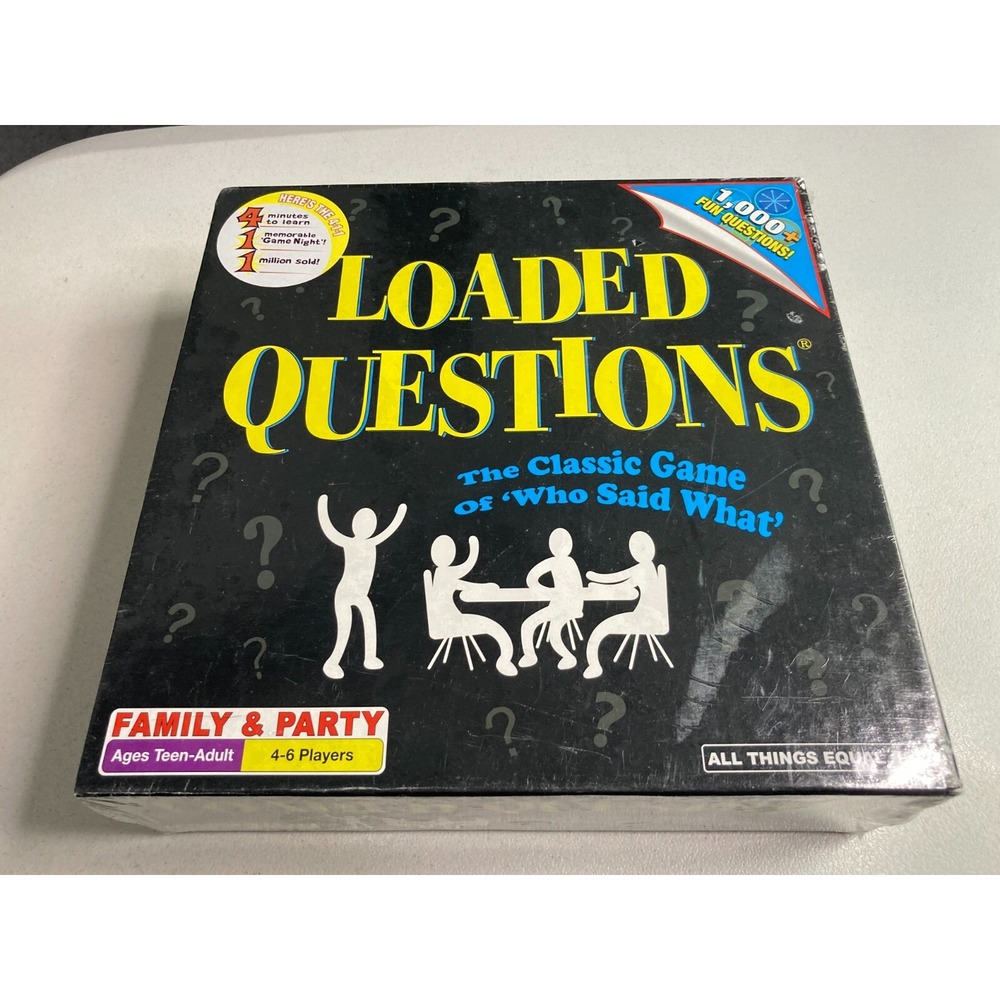 LOADED QUESTIONS Party Game 4 to 6 Players Brand New Sealed All Things Equal
